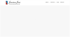 Desktop Screenshot of functionfirst.com